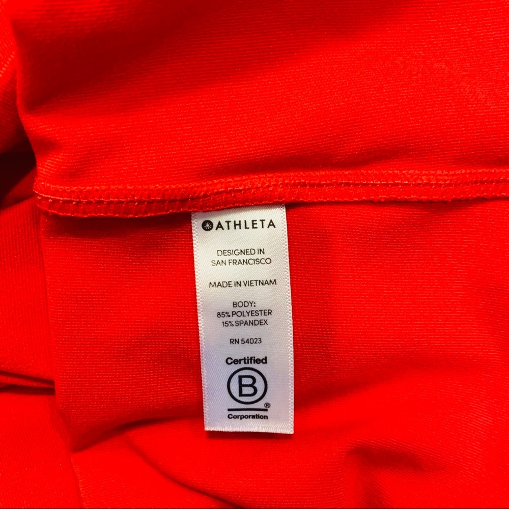 Athleta Red Long Racerback Tank XL - Picture 4 of 4